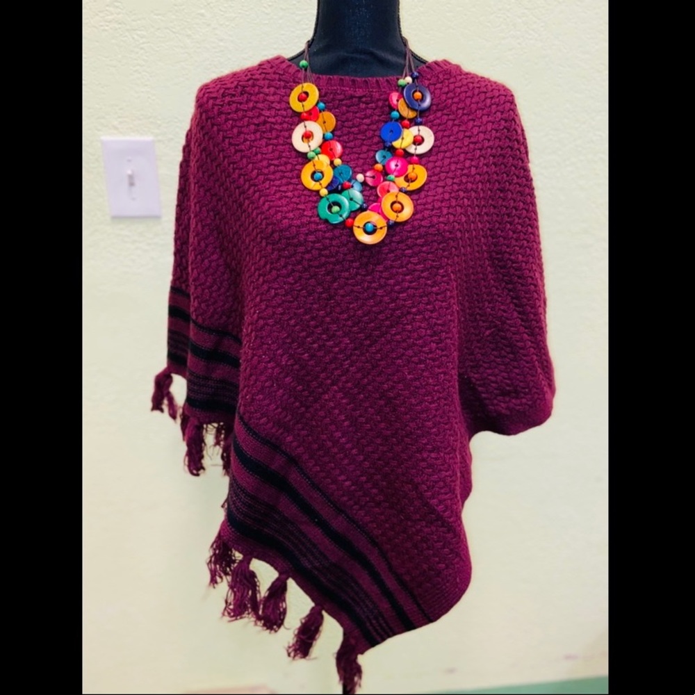 ❤️💜Sweater Poncho❤️💜
